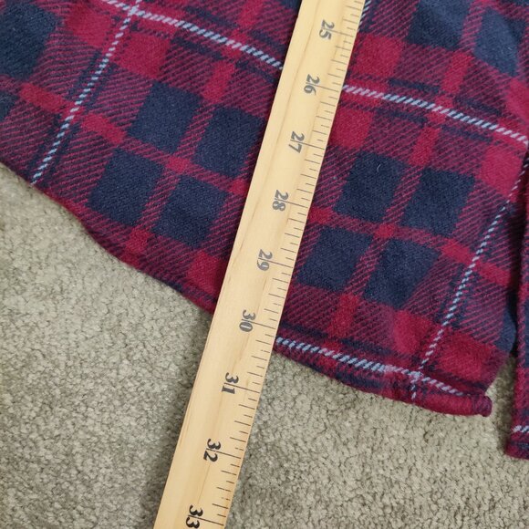 Orvis Men's Button Down Flannel Shirt in Red Blue Size XL 100% Cotton Christmas - Picture 9 of 10